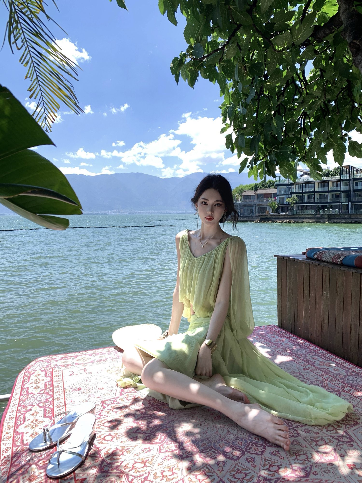 Sage Flowing Maxi Dress