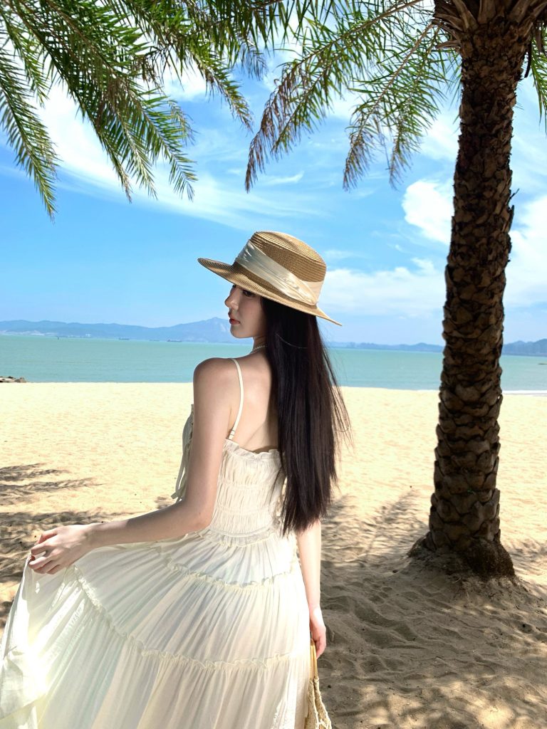 Pleated Beach Maxi Dress – Lisave
