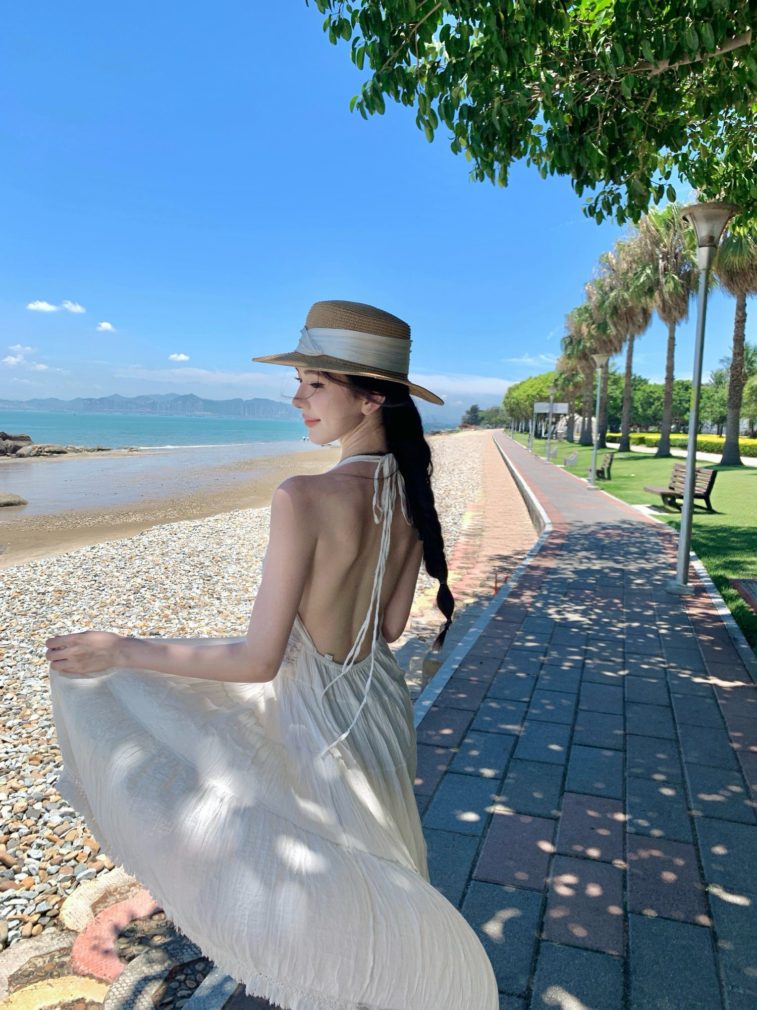 Backless Flowing Maxi Dress